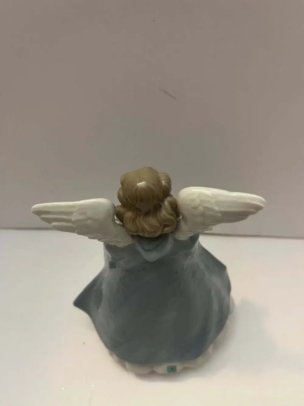 Vintage Lladro Porcelain Angel Tree Topper 7 1/2” Tall
